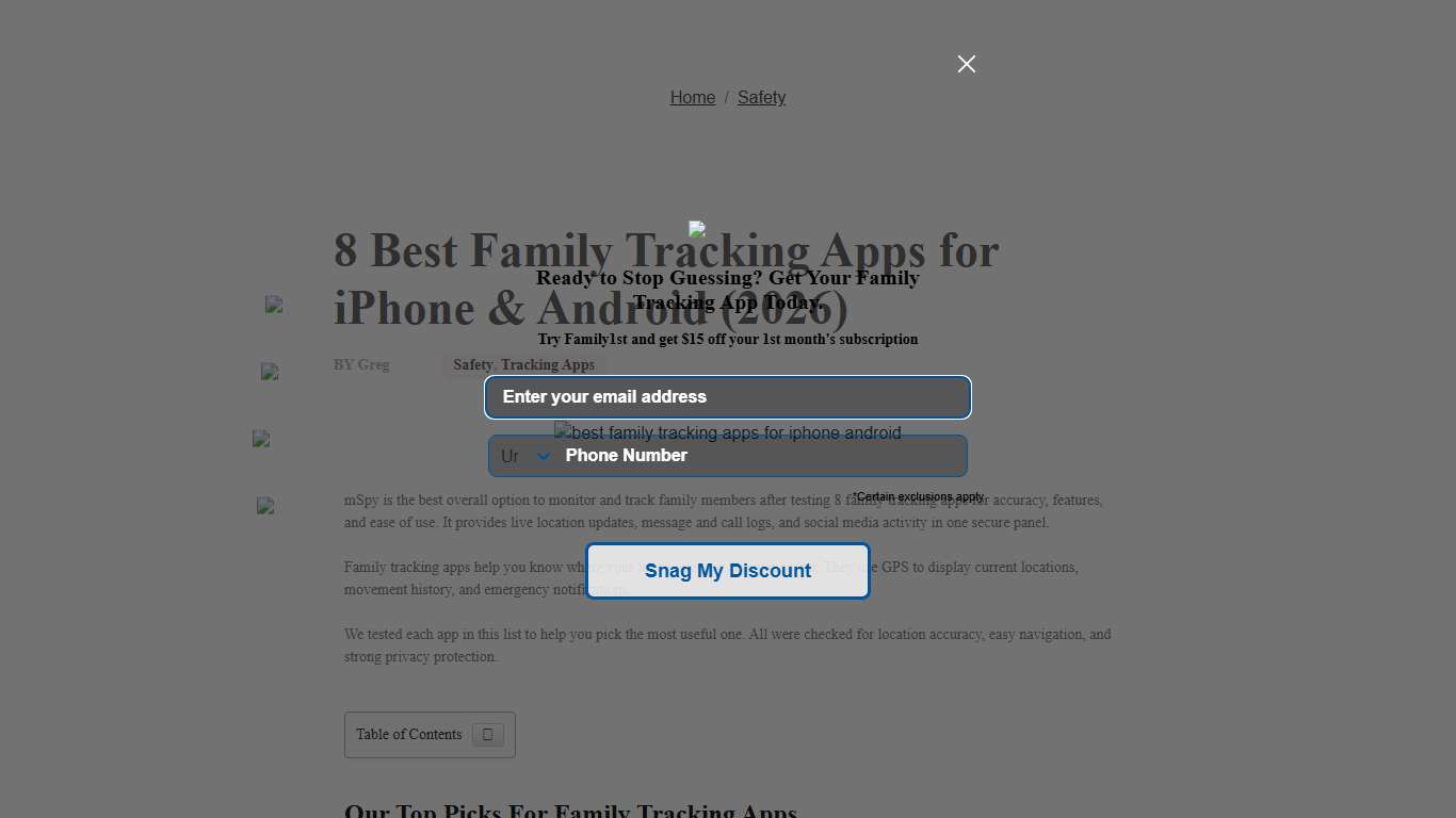 8 Best Family Tracking Apps for iPhone & Android (2026) | Family1st
